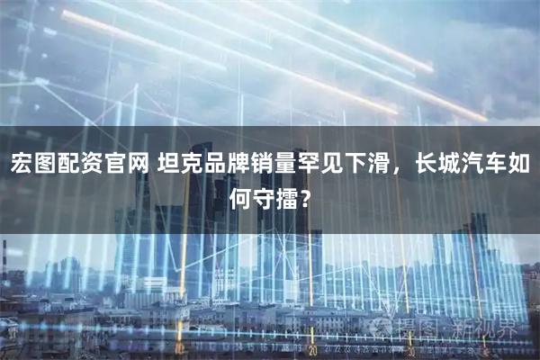 宏图配资官网 坦克品牌销量罕见下滑，长城汽车如何守擂？