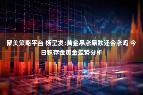 聚美策略平台 杨呈发:黄金暴涨暴跌还会涨吗 今日积存金黄金走势分析